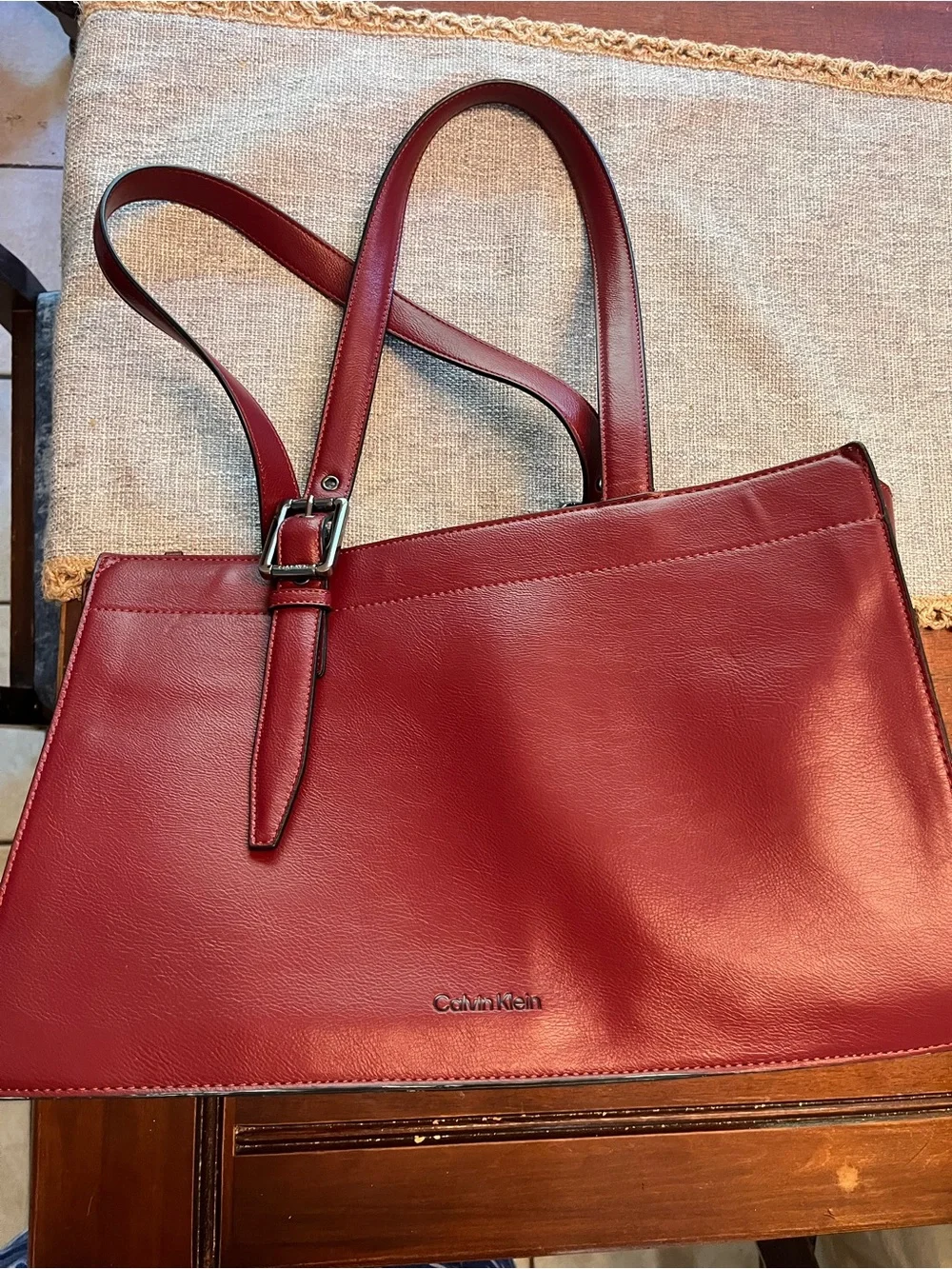 Calvin Klein red shoulder bag